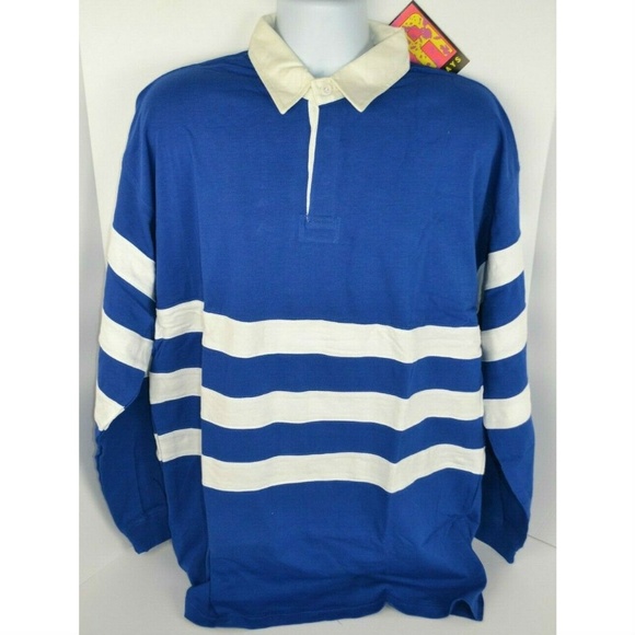 Vintage Other - Vtg 90s Classic Rugby Shirt, Striped